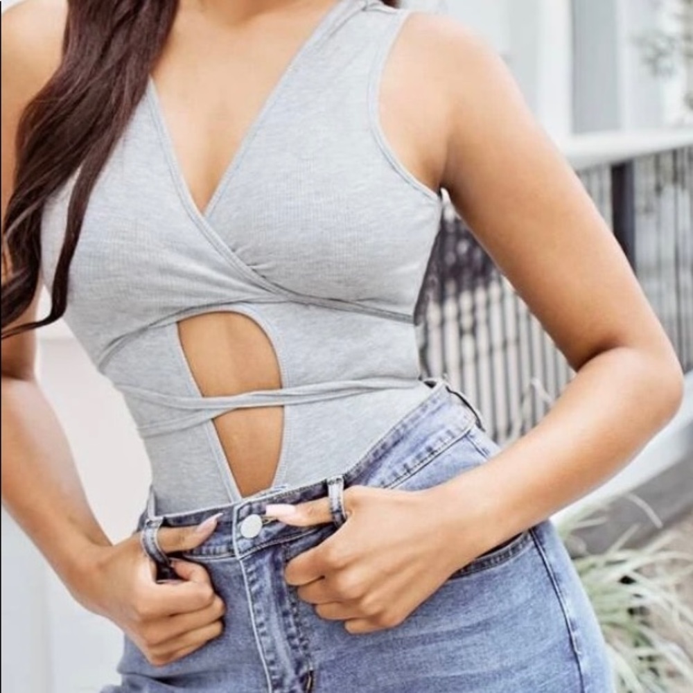 Gray Bodysuit